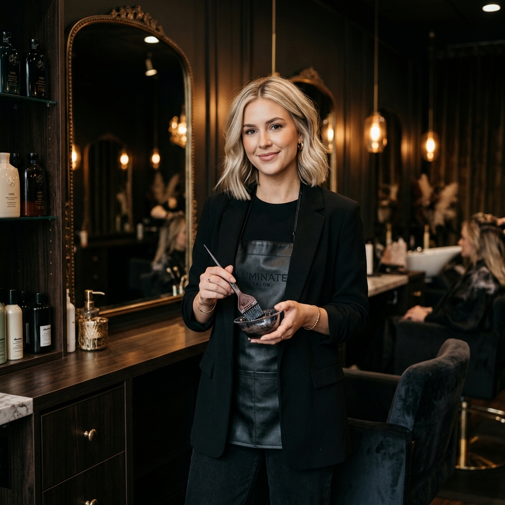 Blaise Cameron, graduate stylist and hair extension specialist at Tete-A-Tete Hair Salon in Bearsden